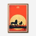 thumbnail image 1 of The Lion King Canvas Wall Art, Vibrant Sunset Silhouette Artwork, Movie Inspired Home Decor, Modern Framed Print for Living Room, Kids Bedroom and Nursery, Iconic Disney Gift Idea, 1 of 14