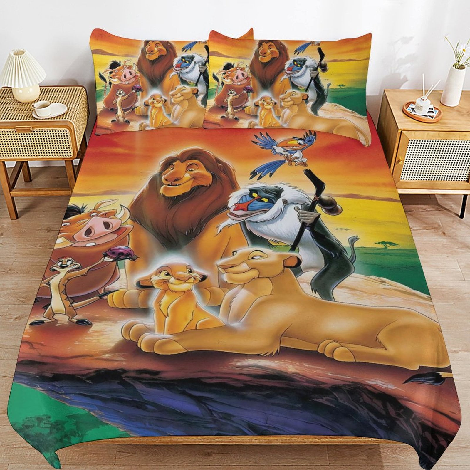 Cartoon Character Boy Character Bedding Sets The Lion King Cartoon