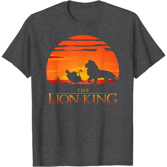 Lion King Classic Sunset Walk DTG Print Unisex T-Shirt
