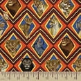 thumbnail image 1 of Lion King Diamonds Orange Cotton Fabric, 1 of 3