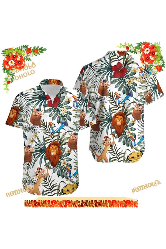 Lion King Disney Hawaiian Shirt, Vacation Disney Aloha Shirt For Fans