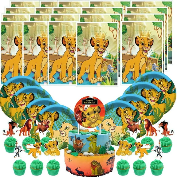 Lion King Gift Bags Plates Candy Treat Birthday Party Supplies Decorations Decor Goodie Bag