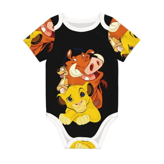 Lion Kin Jumpsuit Newborn Baby Bodysuit Infant Outfit 0-24Months Kids Short Clothes