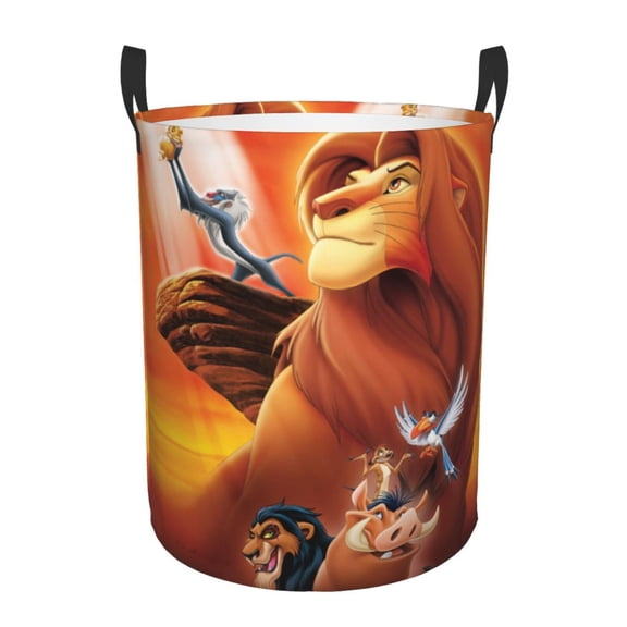 The Lion King Large Laundry Basket With Handle, Collapsible Laundry Hamper, Dirty Clothes Storage Basket For Living Room, Bathroom, Bedroom, College Dorm