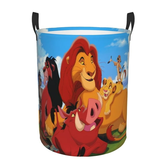 The Lion King Large Laundry Basket With Handle, Collapsible Laundry Hamper, Dirty Clothes Storage Basket For Living Room, Bathroom, Bedroom, College Dorm