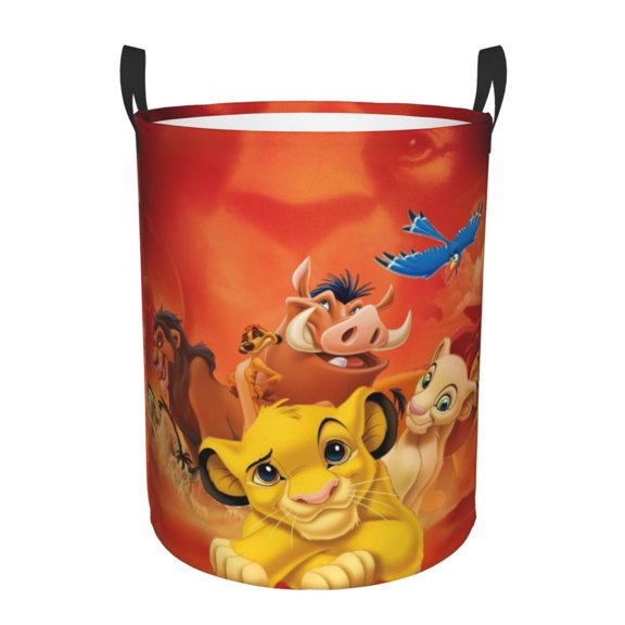 The Lion King Large Laundry Basket With Handle, Collapsible Laundry Hamper, Dirty Clothes Storage Basket For Living Room, Bathroom, Bedroom, College Dorm