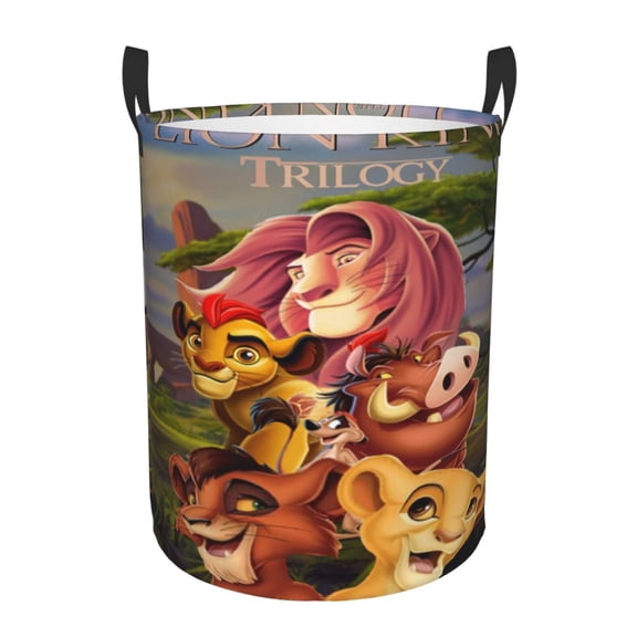The Lion King Large Laundry Basket With Handle, Collapsible Laundry Hamper, Dirty Clothes Storage Basket For Living Room, Bathroom, Bedroom, College Dorm