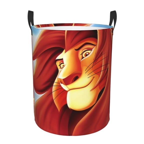 The Lion King Large Laundry Basket With Handle, Collapsible Laundry Hamper, Dirty Clothes Storage Basket For Living Room, Bathroom, Bedroom, College Dorm