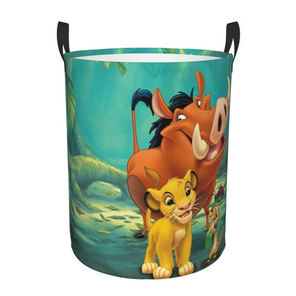 The Lion King Large Laundry Basket With Handle, Collapsible Laundry Hamper, Dirty Clothes Storage Basket For Living Room, Bathroom, Bedroom, College Dorm