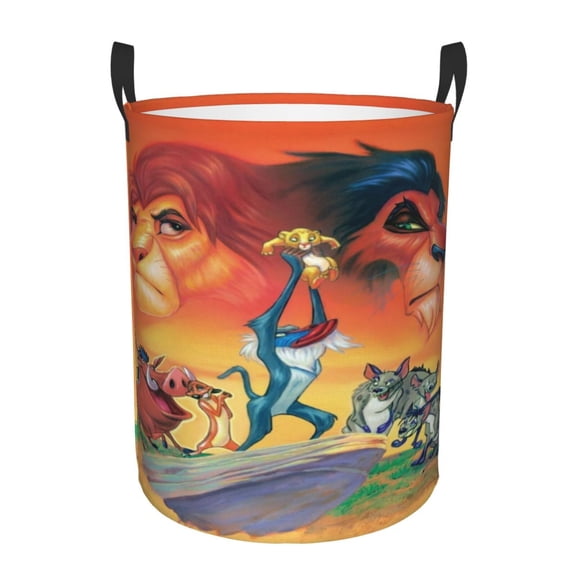 The Lion King Large Laundry Basket With Handle, Collapsible Laundry Hamper, Dirty Clothes Storage Basket For Living Room, Bathroom, Bedroom, College Dorm