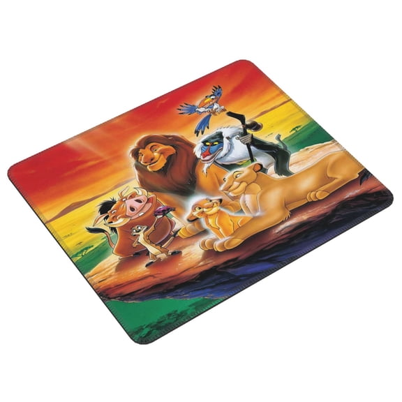 Lion Kin Mousepad Rectangle Cartoon Printed Non-Slip Rubber Base Mouse Pad