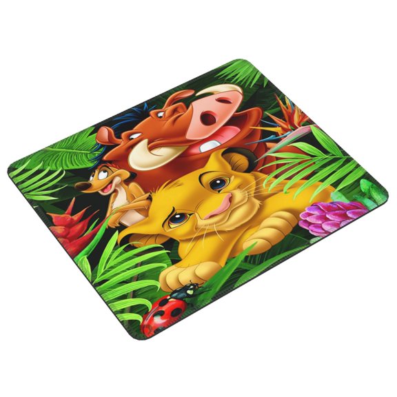 Lion Kin Mousepad Rectangle Cartoon Printed Non-Slip Rubber Base Mouse Pad