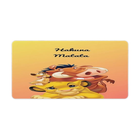 Lion Kin Mousepad Rectangle Cartoon Printed Non-Slip Rubber Base Mouse Pad