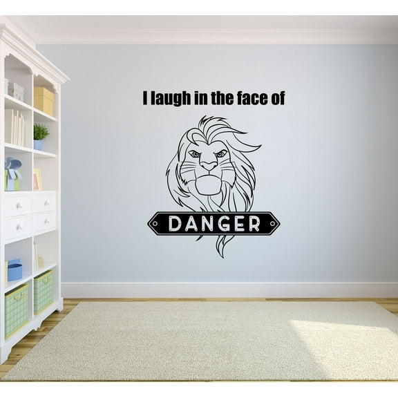The Lion King Mufasa Quotes Wall Decals For Kids Rooms Simba Decor Girls Boys Children Animated Creative Vinyl Decal Removable Stickers for Bedroom Artwork Child Favorite Decoration Size (17x12 inch