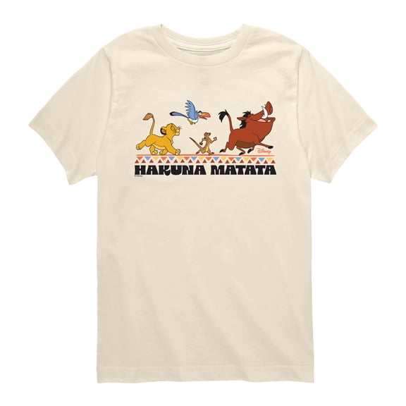 Lion King - No Worries - Youth Boys Short Sleeve Graphic T-Shirt