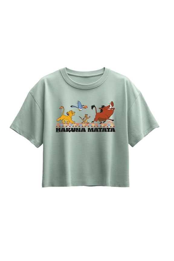 Lion King - No Worries - Youth Girls Boxy T-Shirt