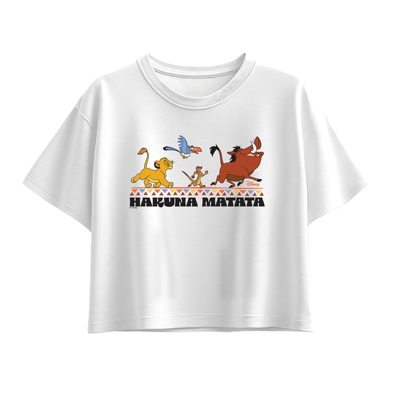 Lion King - No Worries - Youth Girls Boxy T-Shirt