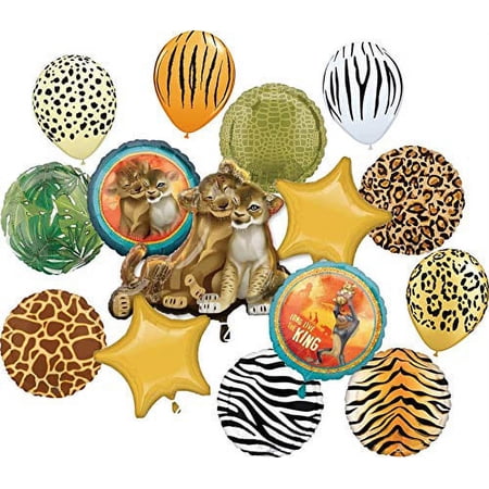Lion King Party Supplies Simba's Pride Birthday Balloon Bouquet Decorations 15 piece kit