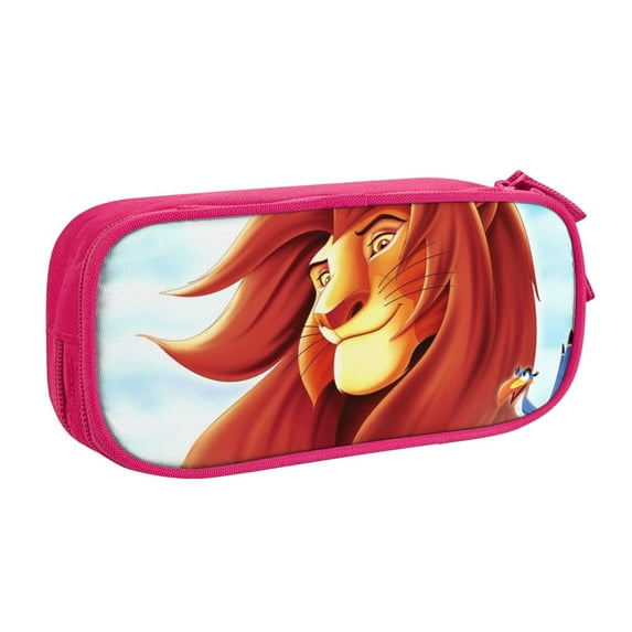 The Lion King Pencil Case, Large Capacity Pencil Pouch, Aesthetic Zipper Pencil Box for Office Supplies