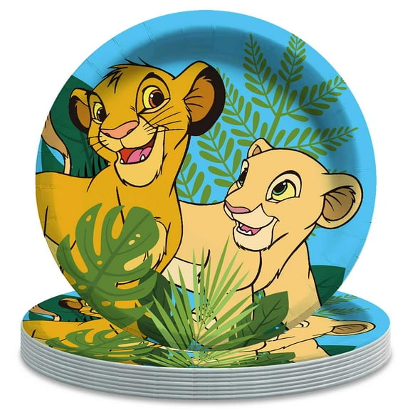 Lion King Pirates Plates Party Supplies Birthday Dinnerware Decorations Tableware Disposable 16pcs