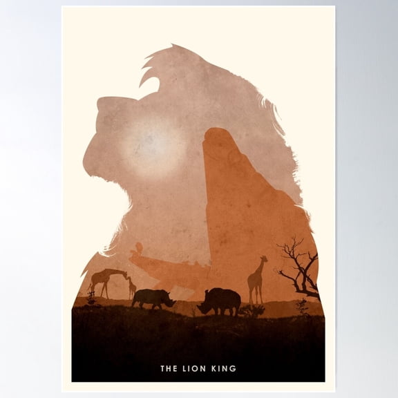 Lion King Poster Wall Art, Modern Wall Decor For Living Room Bedroom, 12x18 UNFRAMED