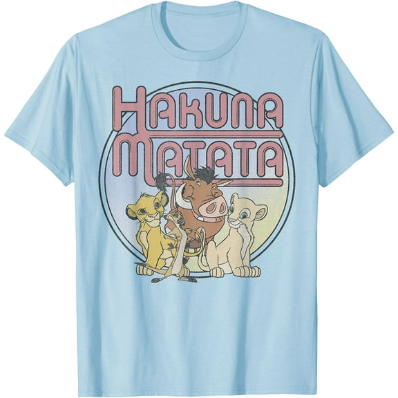 Lion King Retro Hakuna Matata Simba And Friends DTG Print Unisex T-Shirt
