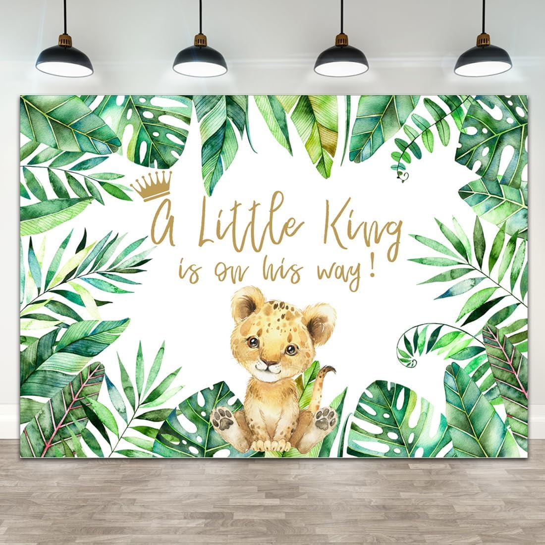 Lion King Safari Baby Shower Decorations for Boy Backdrop Jungle ...