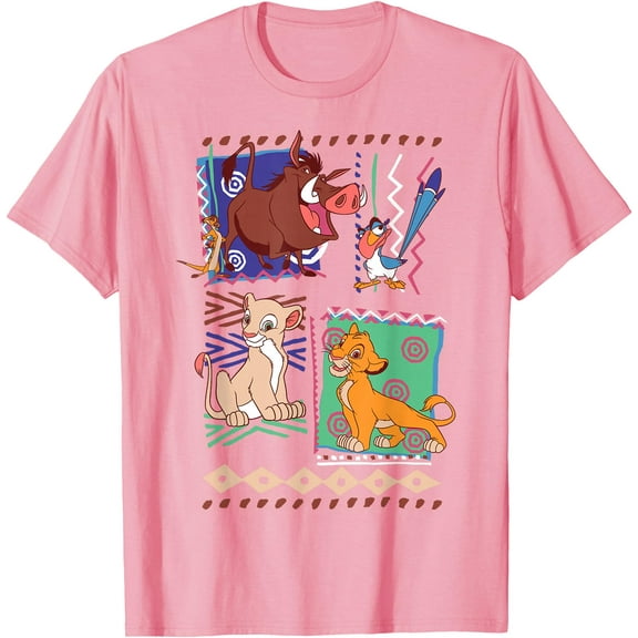 Lion King Simba And Timon Graphic DTG Print Unisex T-Shirt