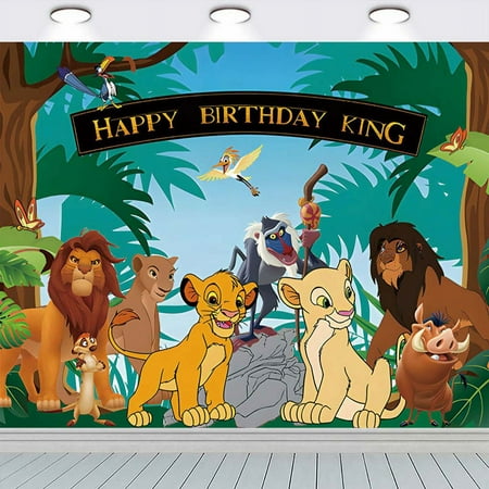 Lion King Simba Background Backdrop Party Supplies Taspestry Wall Decor Banner Post Decor Decorations