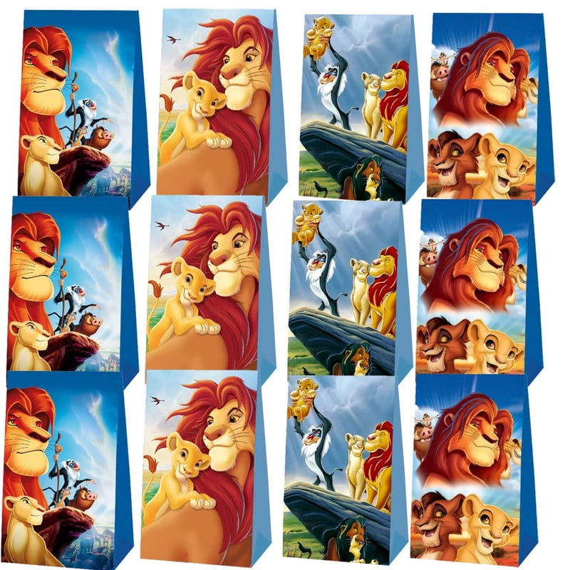 Lion King Simba Goodie Bags Party Favor Candy Decorations Treat Supplies Birthday