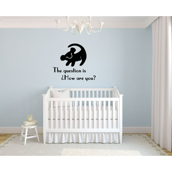 The Lion King Simba Quotes Wall Decals For Kids Rooms Mufasa Decor Girls Boys Children Animated Creative Vinyl Decal Removable Stickers for Bedroom Artwork Child Favorite Decoration Size (12x17 inch)