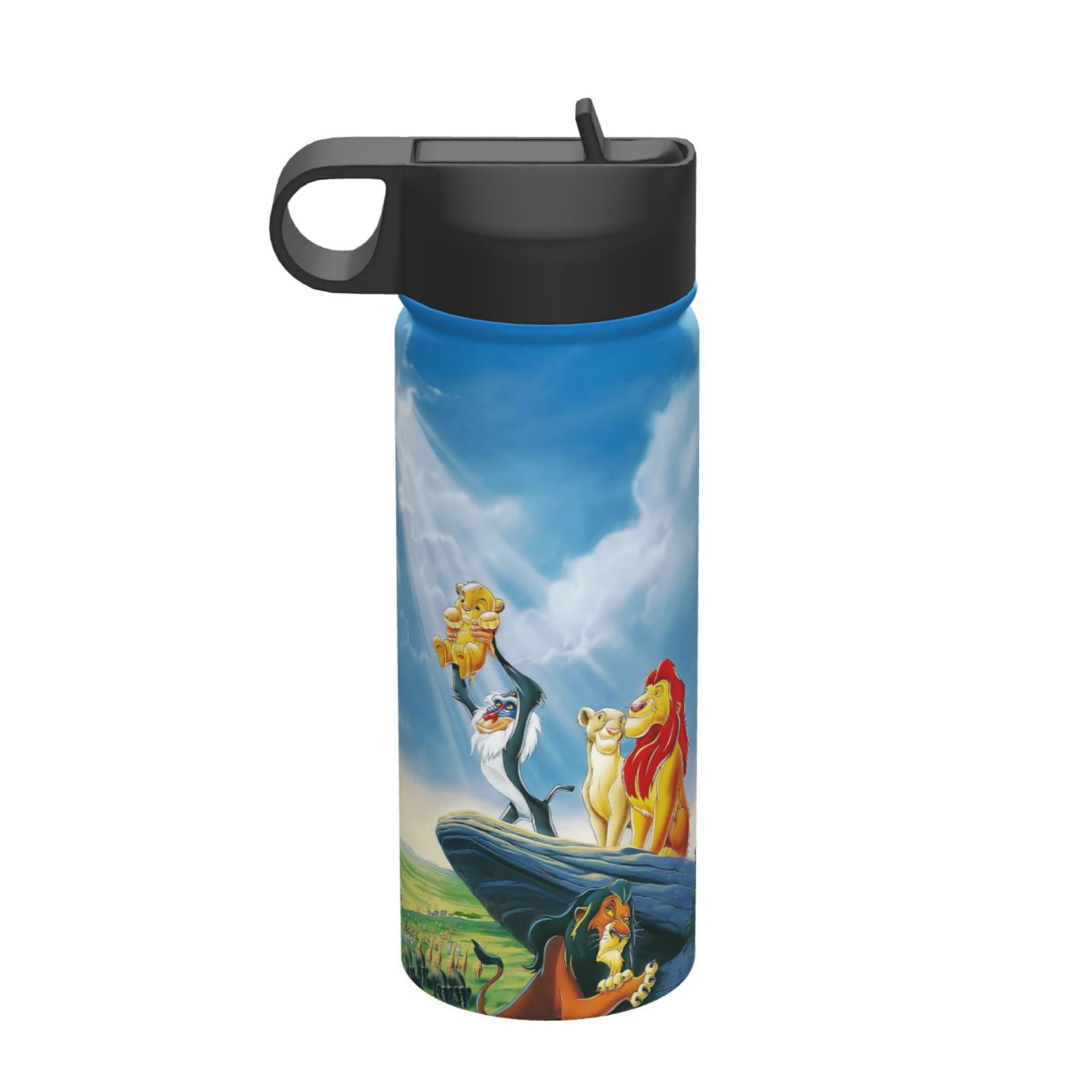 The Lion King Water Bottle, Cute Pattern Stainless Steel Vacuum ...