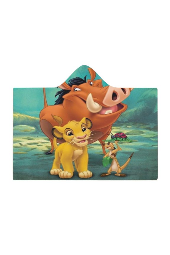 Lion Kin Wearable Fleece Blanket Hoodie Cloak Hooded Blanket 40"x50"
