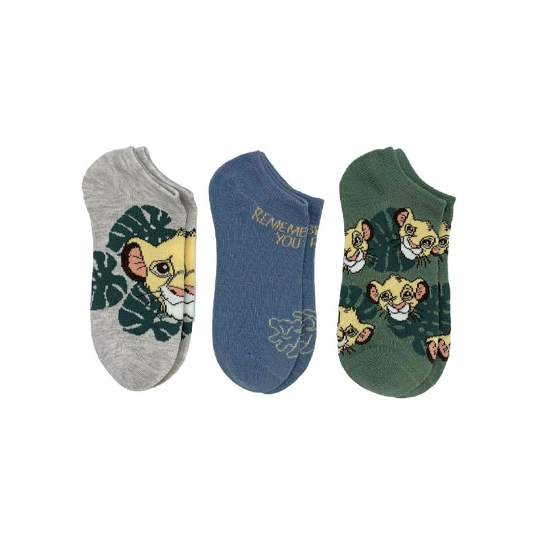 Lion King Women's Print No Show Socks, 3-Pack, Shoe Size 4-10 - Walmart.com lion-king-women-s-print-no-show-socks-3-pack-shoe-size-4-10-walmart-com