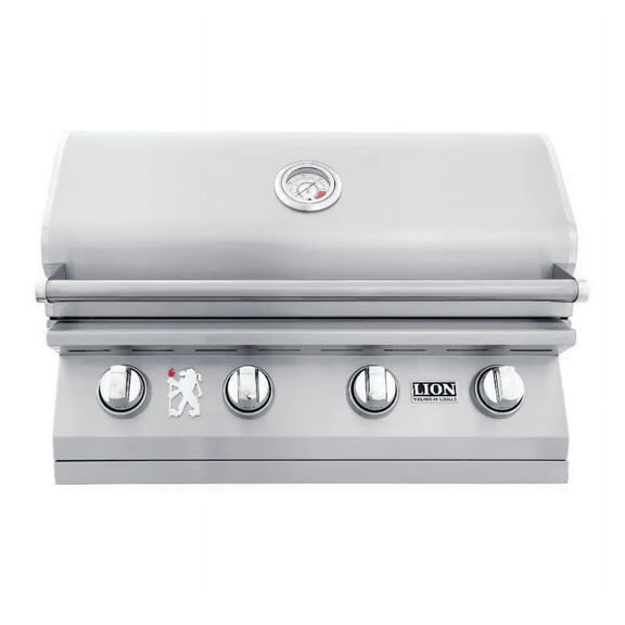 Lion L60000 32-Inch 4-Burner Stainless Steel Built-In Propane Gas Grill - 65625