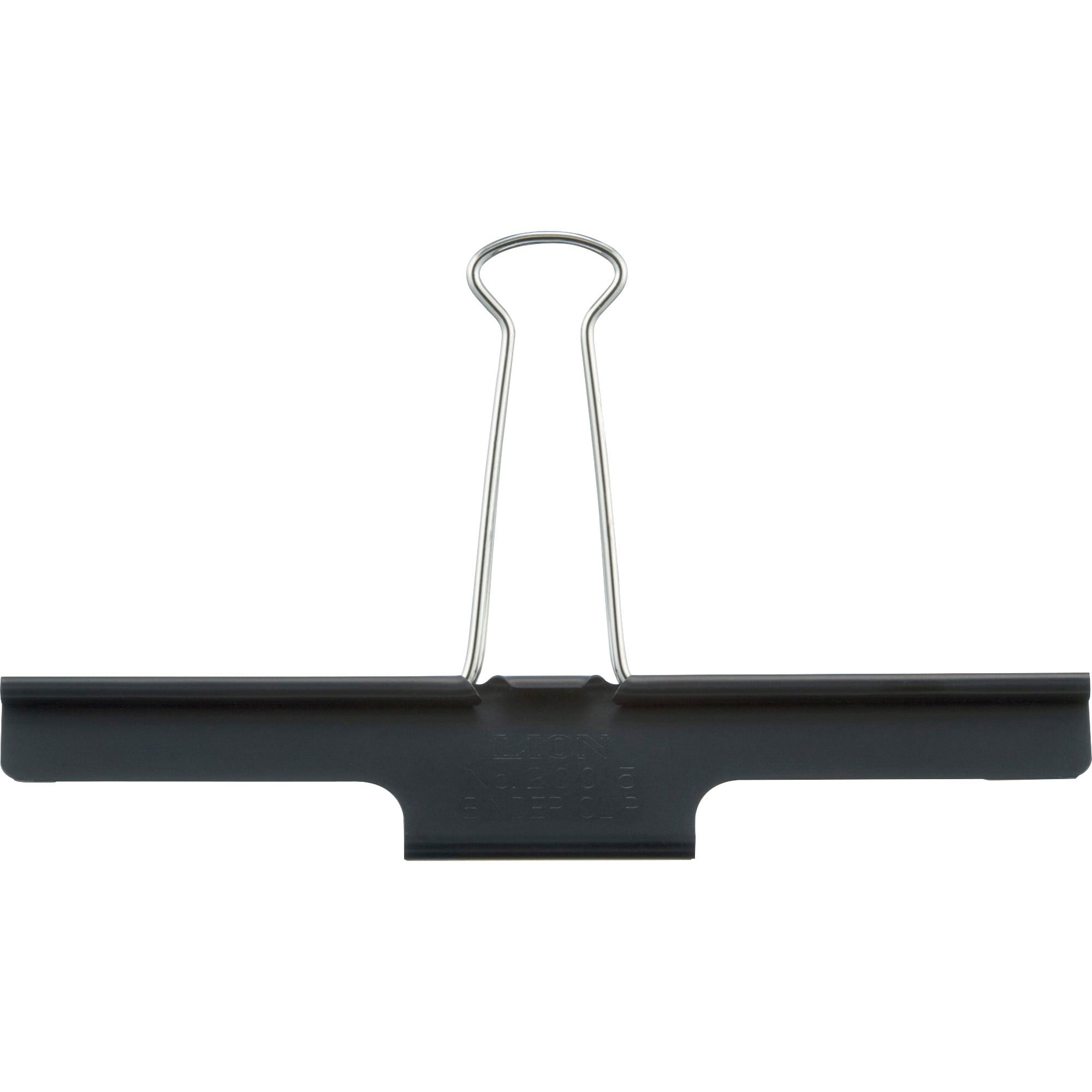 Lion, LIOCS20015BC, Extra Large Binder Clips, 1 Each, Black
