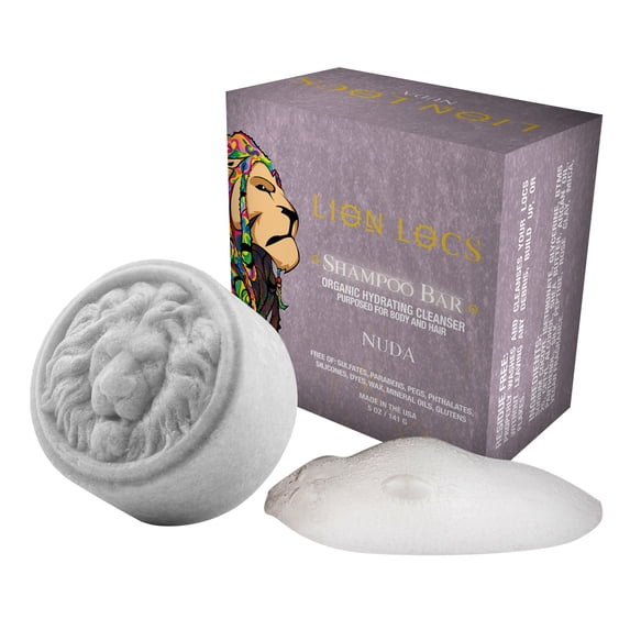 Lion Locs 3-in-1 Dreadlock Shampoo Bar & Conditioner for Locs, Dreads & Natural Hair