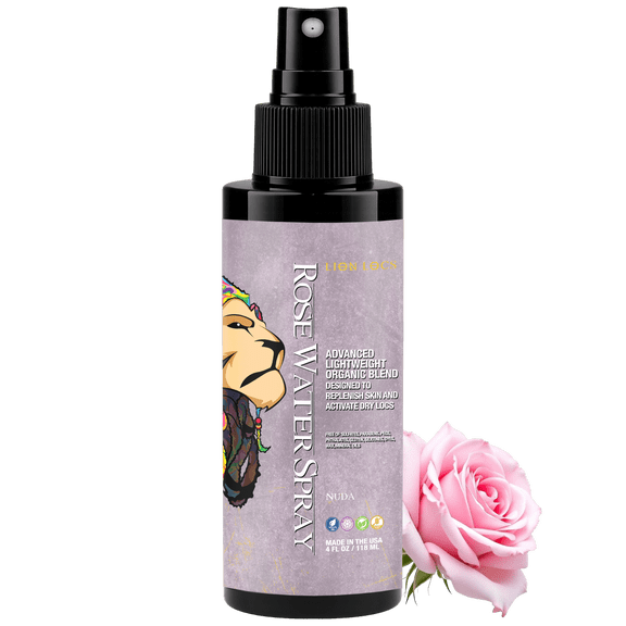Lion Locs Rosewater Moisturizing Spray for Locs, Dreads, Hair & Skin | Vegan