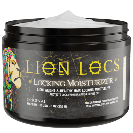 Lion Locs Vegan Loc Butter Retwist & Moisturizer Gel for Dreadlocks with Argan Oil