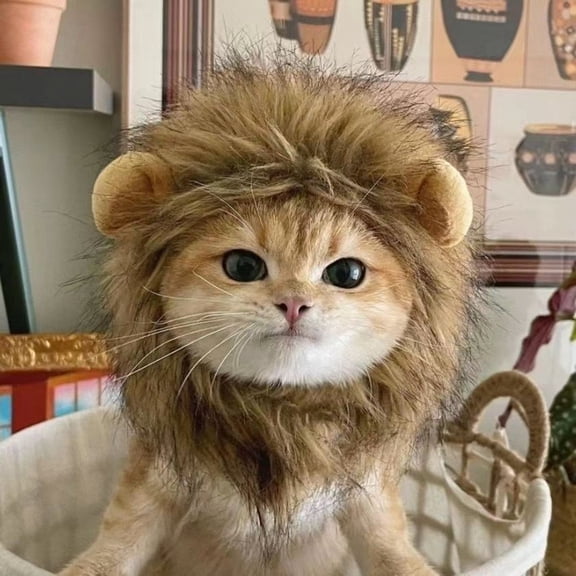 2027 New Lion Costume for Dog, Dog Lion Mane Costume with Ears ...