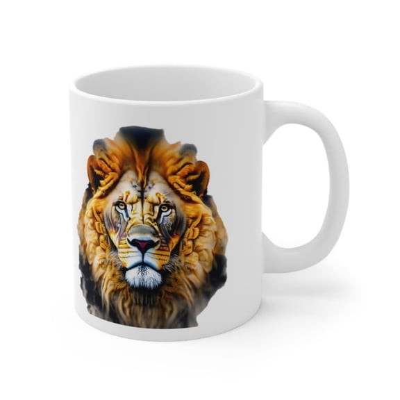 Lion Mug, Lion Gift, Lion Coffee Mug, Zookeeper Gift, Lion Lover Gift, Ceramic Mug oz, #0.