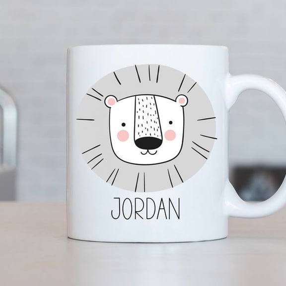 Lion Mug, PerS1onalized Lion Coffee Cup, Lion Present, Lion Gift Ideas, Lion Birthday GiftL25