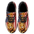 thumbnail image 1 of Lion Of Judah Cross Str Of David American flag Shoes Sneakers Black Size 4.5, 1 of 6