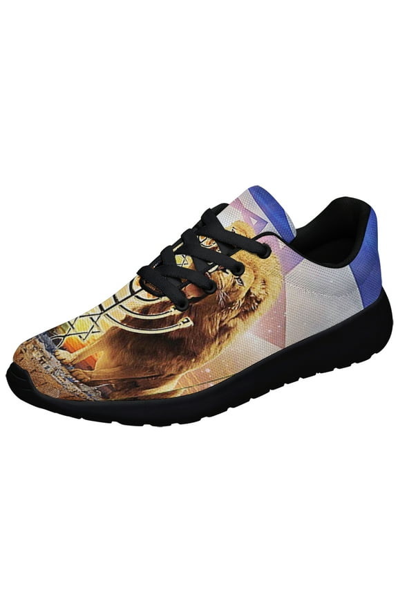 Lion Of Judah Israel Jerusalem Shoes Sneakers Black Size 9