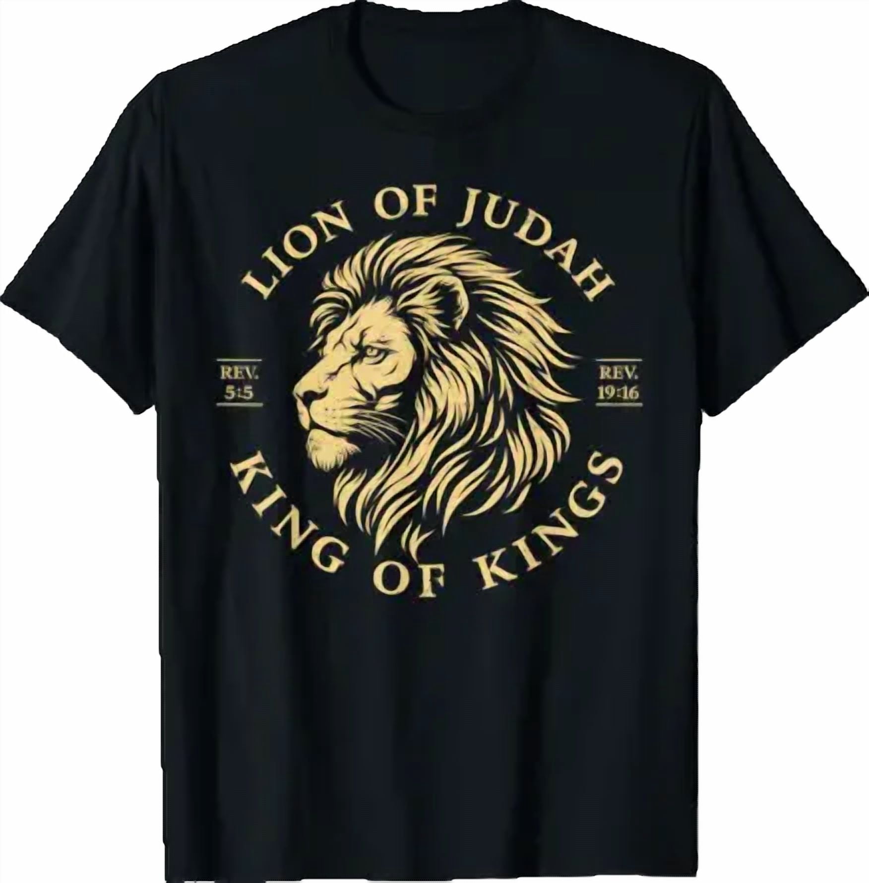Lion Of Judah King Kings Christian Yeshua Religious Faith T-Shirt ...