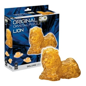 Lion Original 3D Crystal Puzzle from BePuzzled, Ages 12 and Up