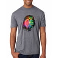 thumbnail image 1 of Lion Paint Art Splatter Abstract Art Animal Lover Mens Premium Tri Blend T-Shirt, Premium Heather, Medium, 1 of 3