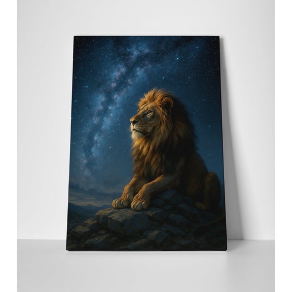 Lion Painting Wall Art Poster or Wrapped Canvas