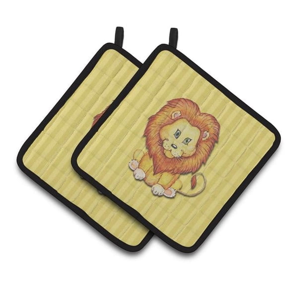 Lion Pair of Pot Holders