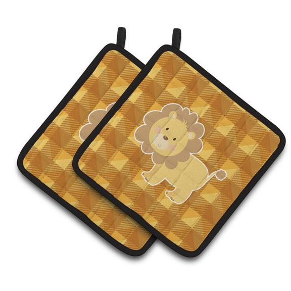 Lion Pair of Pot Holders